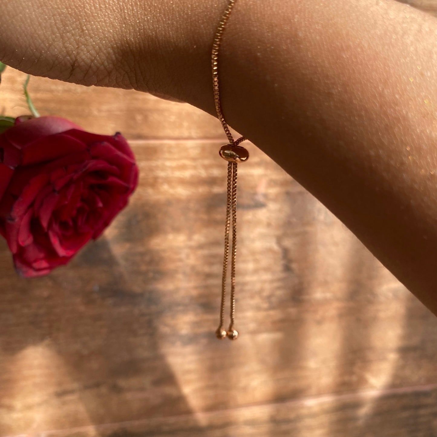 Sleek Round AD and Golden Designer Bracelet