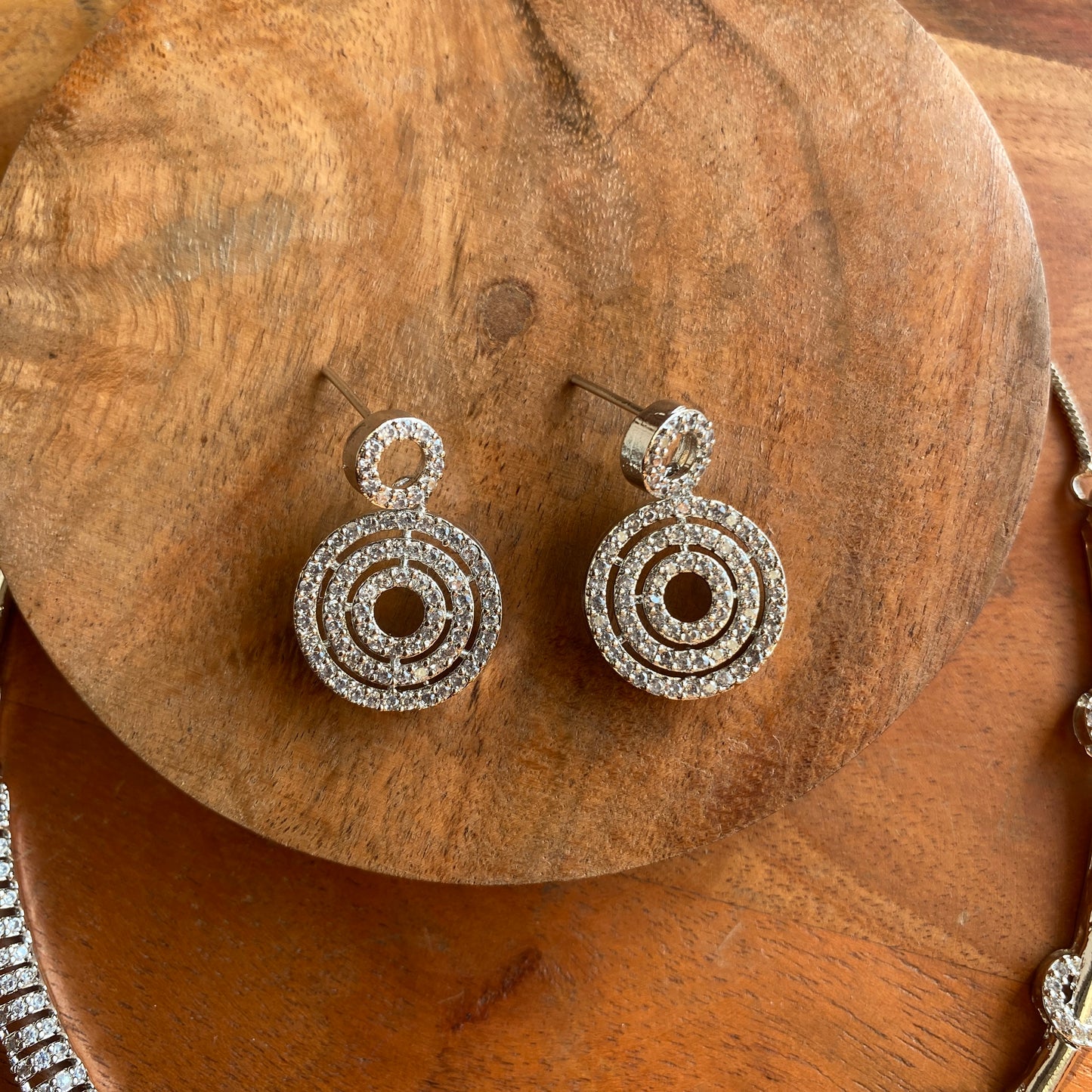 Camellia Sleek CZ Necklace Set