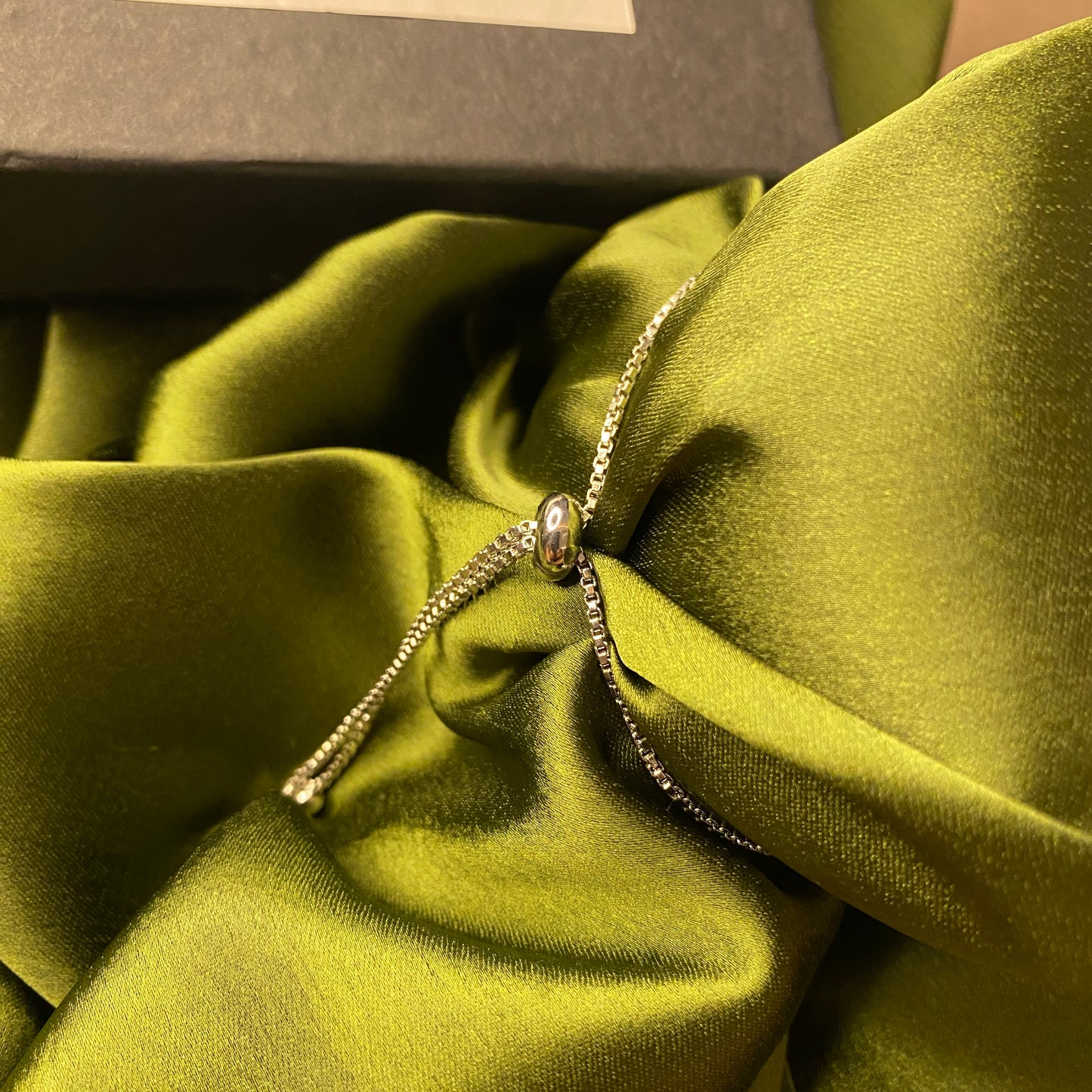 Silver Designer AD Bracelet with Tilted Rectangle Solitaires